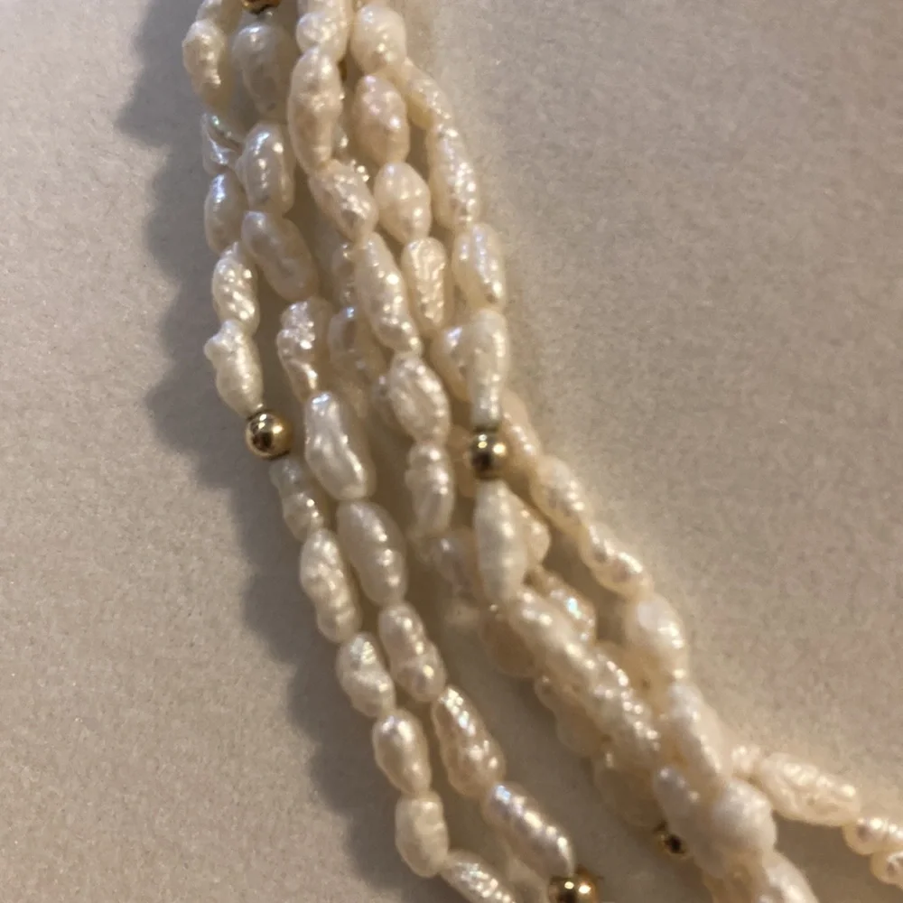 Rice Pearls 14k - Picture 10 of 15